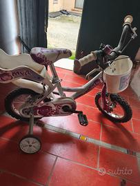 Bici bimba più 2 triciclo e bici donna.