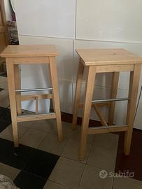 Sgabelli alti legno