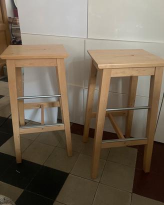 Sgabelli alti legno