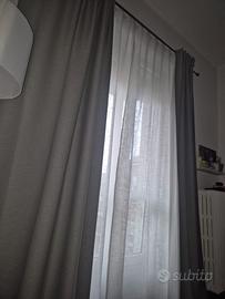 Tende oscuranti grigio scuro / antracite (coppia)