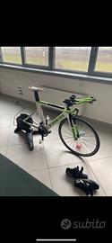Bicicletta carbonio trek + rullo taxc