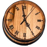 Orologio da parete in legno di castagno