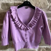 Cardigan lilla taglia S