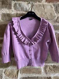 Cardigan lilla taglia S