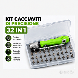 🔧 Kit Cacciaviti di Precisione 32 in 1