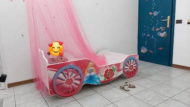 LETTO CARROZZA PRINCIESSA LETTINO BAMBINA BIMBA