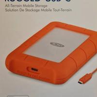 LACIE RUGGED USB-C NUOVO 1/2/4/5 GB Hard Disk est.