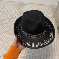 cappello cow boy brillantini