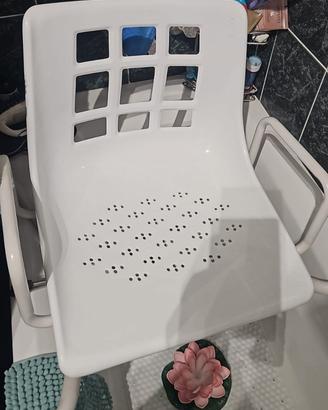 Sedia per vasca da bagno girevole