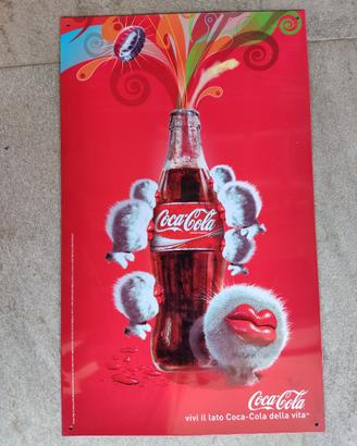Tabella da appendere in latta Coca-Cola anni 80