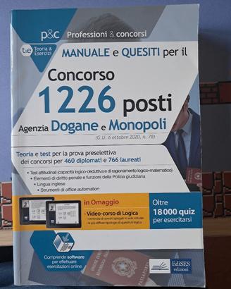 📚 Manuale EdiSES Concorso 1226 Dogane