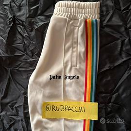 Palm Angels Rainbow Cream Trackpants