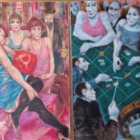 Coppia di Litografie di Remo Squillantini