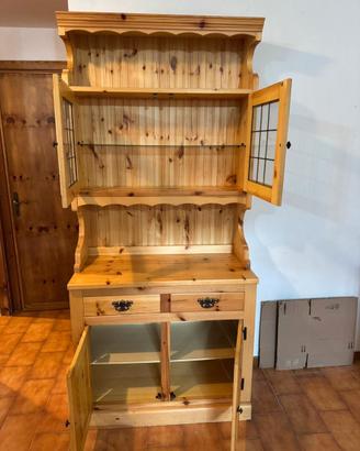 Credenza in Legno con vetrinetta