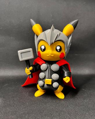 Pikachu Thor - Statuetta Collezione Stampa 3D