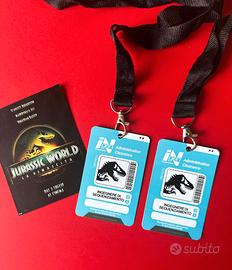 Set 2 Badge Ufficiali "Jurassic World La Rinascita
