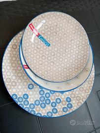 Set piatti porcellana con decorazione Daisy