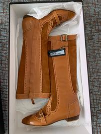 Stivali Gaetano Navarra n.37 vero cuoio NUOVI