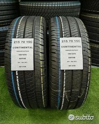 2 gomme 215 70 15c CONTINENTAL RIF2126