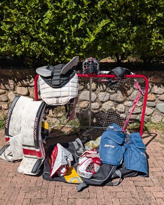 Attrezzatura da portiere di hockey 
