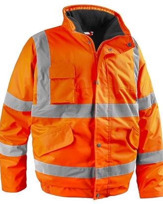 giubbotto invernale alta visibilità arancio tg.XL