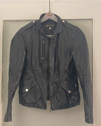 Giacca vera pelle - made in Italy - biker style