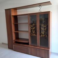 Mobile Parete attrezzata con vetrina per soggiorno