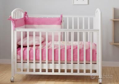 Lettino bambini con cassetto e accessori