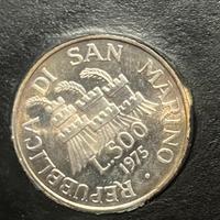 500 LIRE ARGENTO SAN MARINO