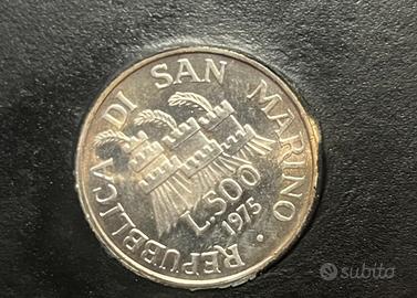 500 LIRE ARGENTO SAN MARINO