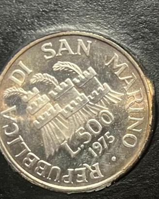 500 LIRE ARGENTO SAN MARINO