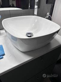 Top per mobile bagno con lavabi