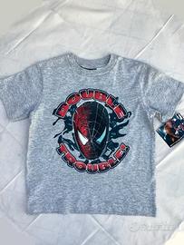 T-shirt Spiderman - Uomo Ragno tg.7 - 8 anni