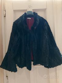 pelliccia visone nera