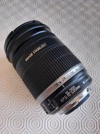 Obiettivo Canon 18-200mm f 3,5-5,6 per Reflex