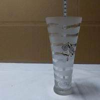 Vaso cristallo e metallo pietre Armoni