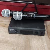 audiodesign pmu 212 set 2 microfoni senza fili