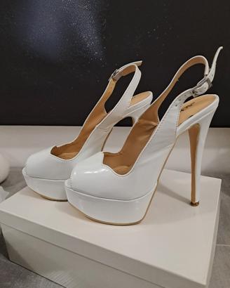 Scarpe decolletè Bianco con Tacco alto 37 