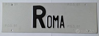 Targhe auto storica provincia ROMA