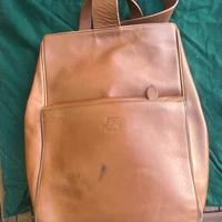 Borsa vintage a tracolla in pelle Leoncini Firenze