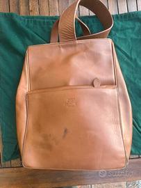 Borsa vintage a tracolla in pelle Leoncini Firenze