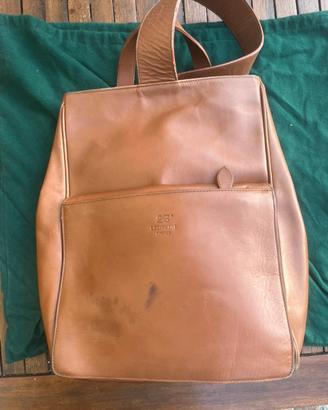 Borsa vintage a tracolla in pelle Leoncini Firenze