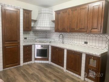 Cucina in finta muratura