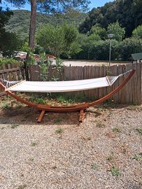 Amaca in legno da giardino