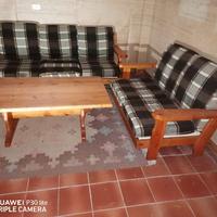 salotto completo stile alpino