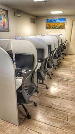 CALL CENTER 14 POSTAZIONI COMPLETO PC E SEDIE