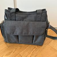 Borsa shoulder con tasche grigio - giordani