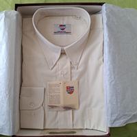 Bella camicia uomo a righine gialle