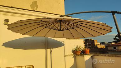 Ombrellone da Giardino-terrazzo (+4 lastre incl.)