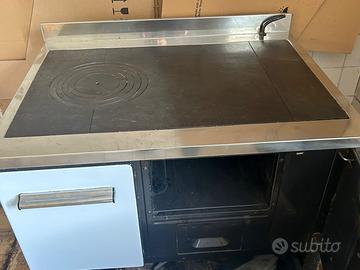 Stufa a legna con forno